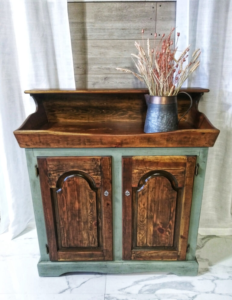 Furniture Flip Win: My Green Dry Sink Sold in Record Time!